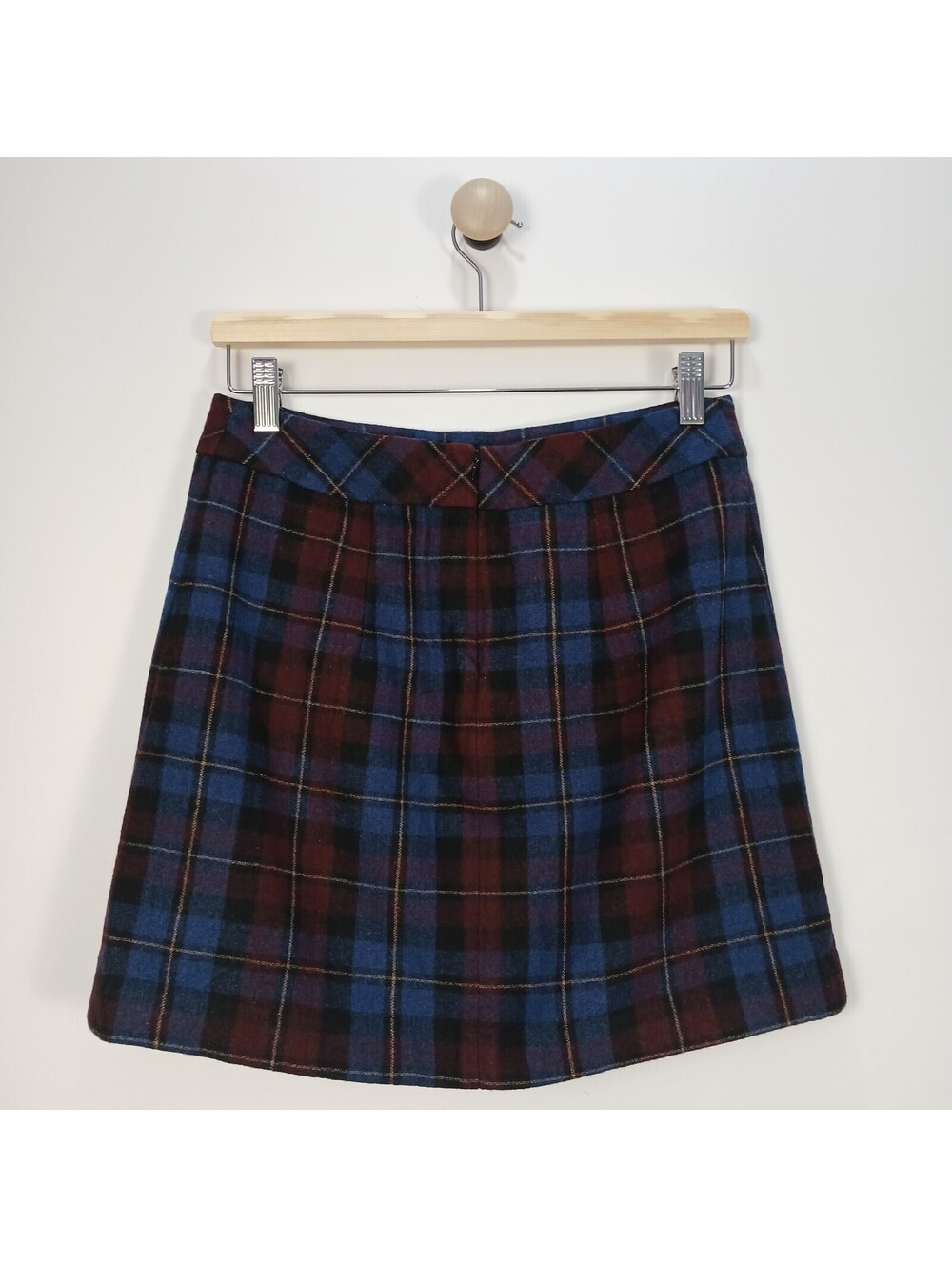 Jacob Womens Skirt Size XSmall Wool Grunge Dark Academia Retro Mini Tartan Plaid - Picture 2 of 7